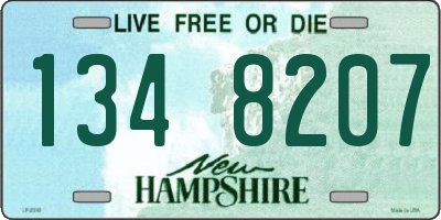 NH license plate 1348207