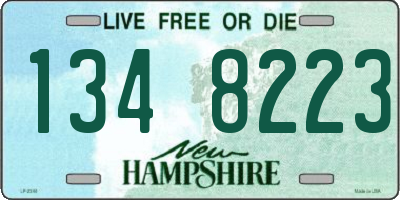 NH license plate 1348223