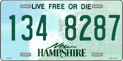 NH license plate 1348287
