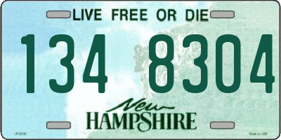 NH license plate 1348304