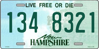 NH license plate 1348321