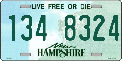 NH license plate 1348324
