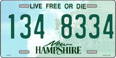 NH license plate 1348334