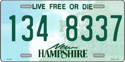 NH license plate 1348337