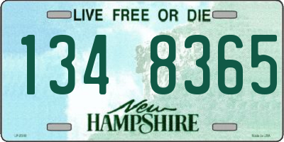 NH license plate 1348365