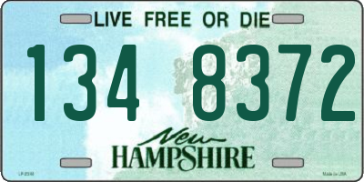 NH license plate 1348372