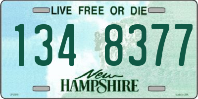 NH license plate 1348377