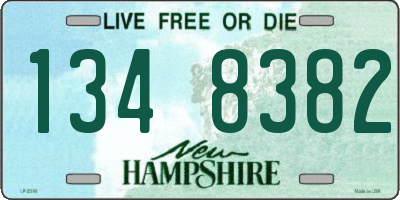 NH license plate 1348382