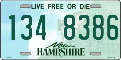 NH license plate 1348386