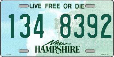 NH license plate 1348392
