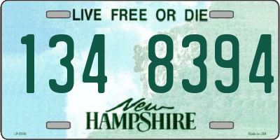NH license plate 1348394