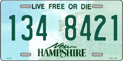 NH license plate 1348421