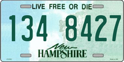 NH license plate 1348427