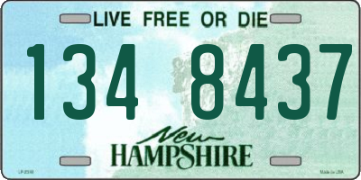 NH license plate 1348437