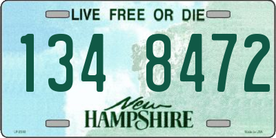 NH license plate 1348472