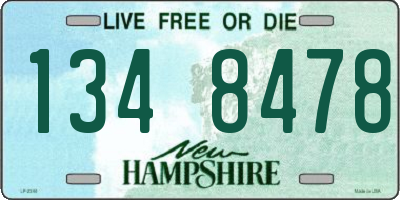 NH license plate 1348478