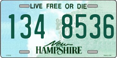 NH license plate 1348536