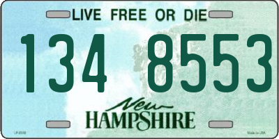 NH license plate 1348553