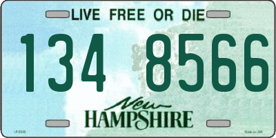 NH license plate 1348566
