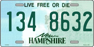 NH license plate 1348632