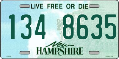 NH license plate 1348635