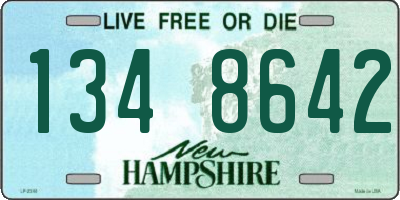 NH license plate 1348642