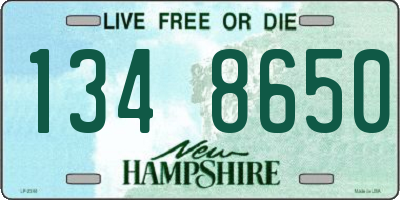 NH license plate 1348650