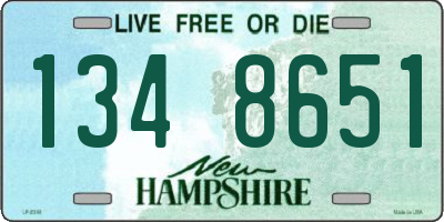 NH license plate 1348651