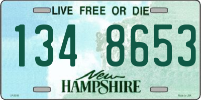 NH license plate 1348653