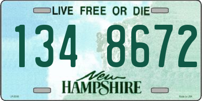 NH license plate 1348672