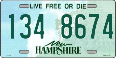 NH license plate 1348674