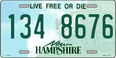 NH license plate 1348676