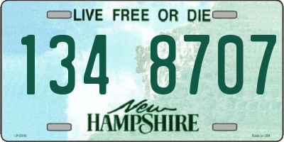 NH license plate 1348707
