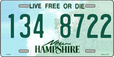 NH license plate 1348722