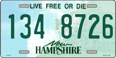 NH license plate 1348726
