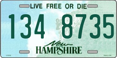 NH license plate 1348735