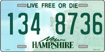NH license plate 1348736