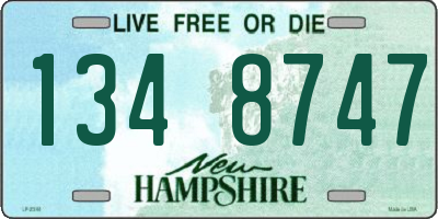 NH license plate 1348747