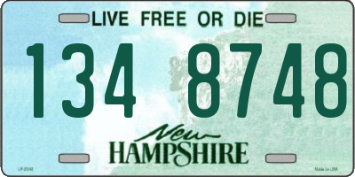 NH license plate 1348748