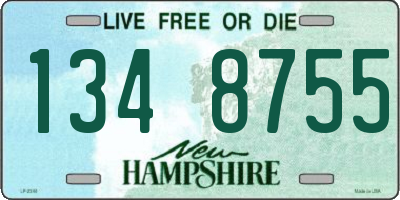 NH license plate 1348755