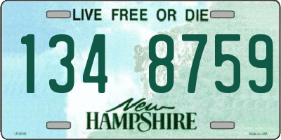 NH license plate 1348759
