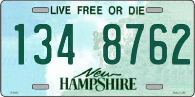 NH license plate 1348762