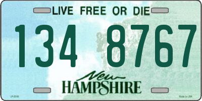 NH license plate 1348767