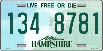 NH license plate 1348781