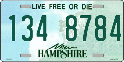 NH license plate 1348784