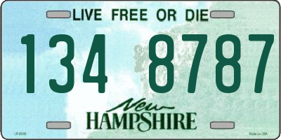 NH license plate 1348787