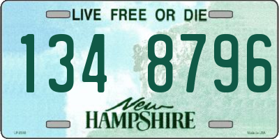 NH license plate 1348796