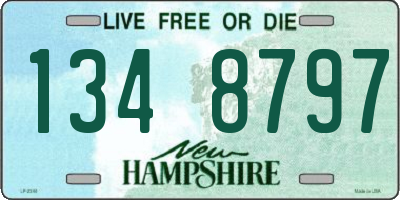 NH license plate 1348797