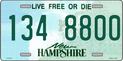 NH license plate 1348800