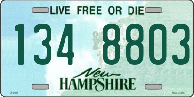 NH license plate 1348803